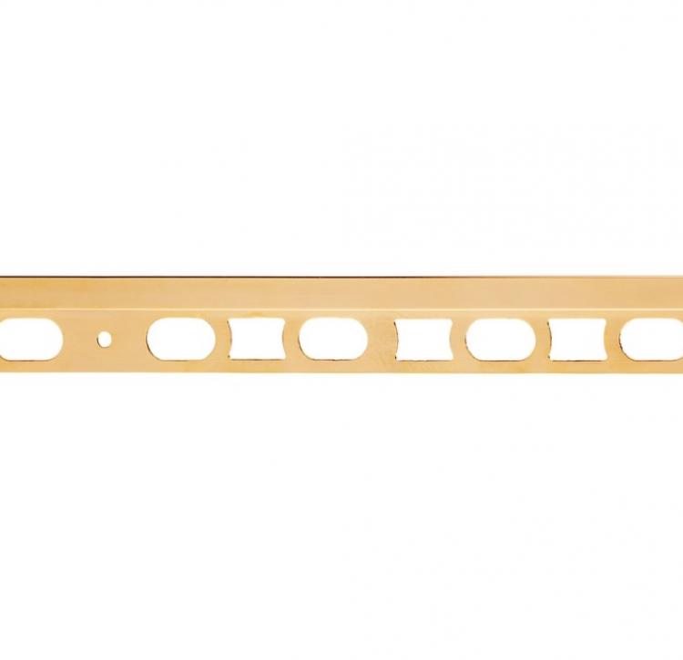 Perfis em latão dourado 24K com cristais Swarovski® - Cerfix Prostyle C Design UKG/10