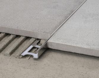 AISI 304 Stainless Steel Profiles - Cerfix Proangle - Profiles for floors of same height