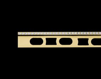 24K gold-plated brass profiles with crystals from Swarovski® - Cerfix Prodecor C Design DJKGC/10