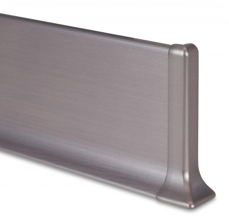 Zócalo de aluminio anodizado satinado 90/6S SF Metal Line Profilpas 